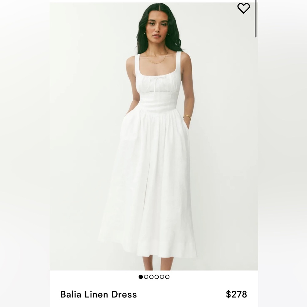 Reformation Balia Linen Dress